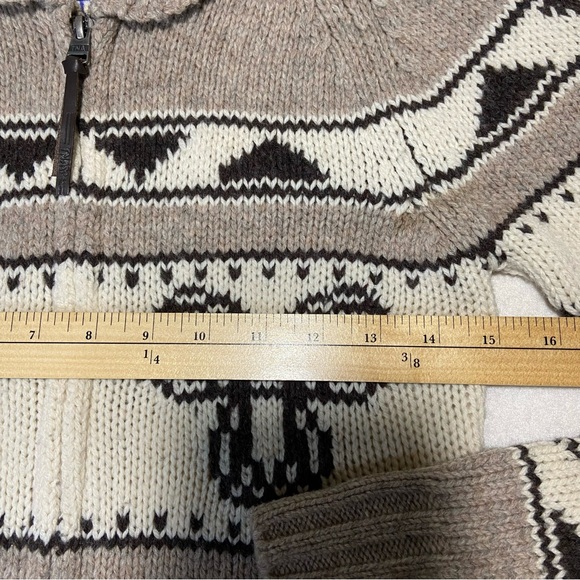 ARITZIA TNA Sea To Sky Lambswool Cardigan Sweater Zip Up Beige Size S - Picture 12 of 13